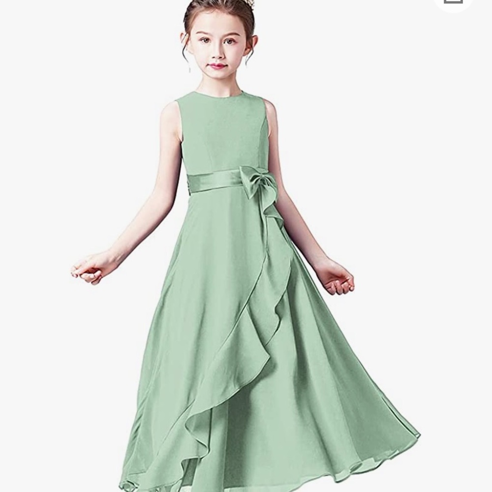 DIDEYTTAWL 💚SAGE GREEN💚 SPECIAL OCCASIONS DRESS GIRL SIZE 14 🌟NWT🌟